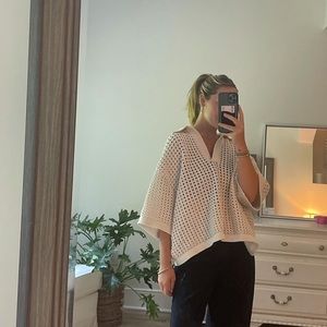 Crochet Oversized top #coverup #h&m